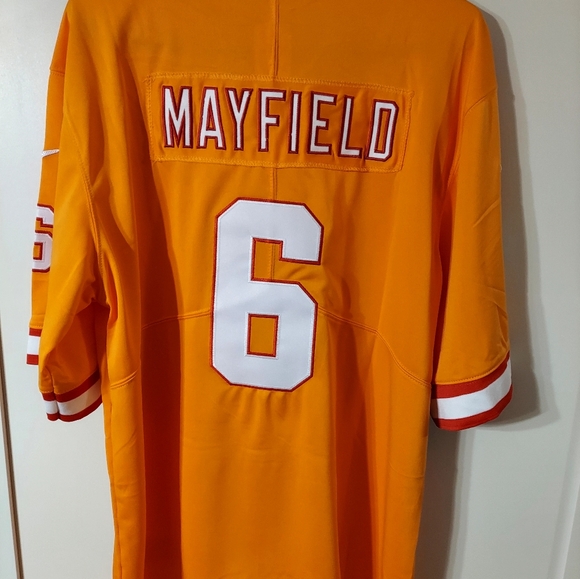 Baker Mayfield Tampa Bay Bucs Creme Stitched Jersey. NWT - Picture 5 of 7